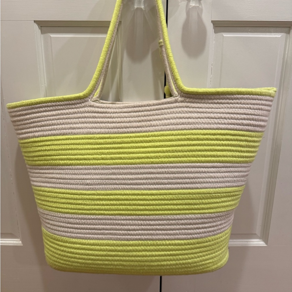 Target Rope Pool Bag (Cream/Neon) - Picture 6 of 9
